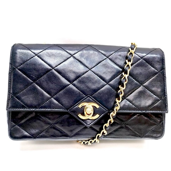 CHANEL CC SINGLE FLAP LEATHER CHAIN BAG - Picture 8 of 8